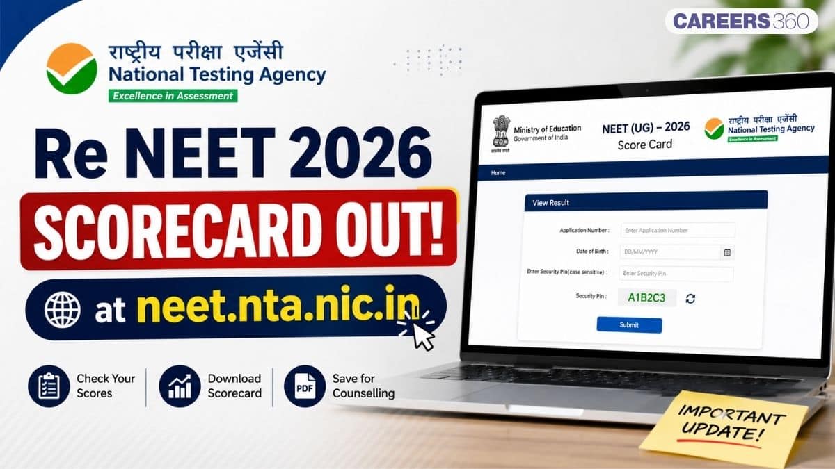 Re NEET 2026 Scorecard Out at neet.nta.nic.in: NTA Result Download Link